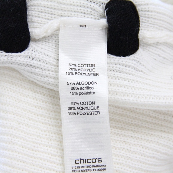 Chico's Fashion Sweater New Women Knit Top Long Sleeves Small sz 0 - Picture 8 of 8